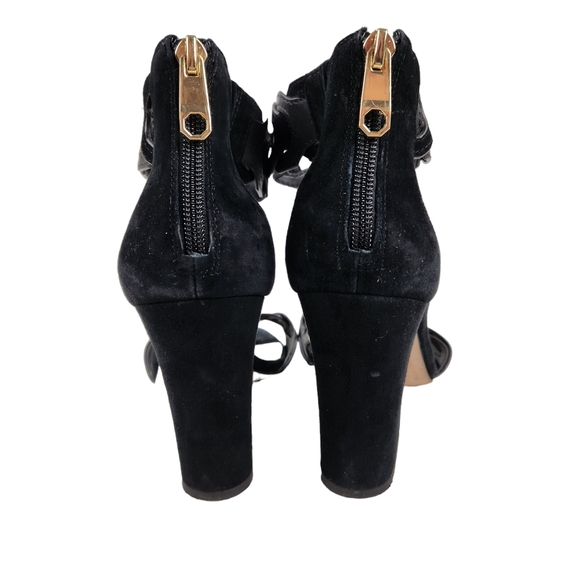 Louise et Cie Kaitlee Black Suede Leather Heeled Sandals Womens Size 9.5 - Picture 8 of 12